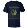 thumbnail image 1 of Disney Encanto Bruno Madrigal Ugly Christmas Sweater - Short Sleeve T-Shirt for Kids - Customized-Navy, 1 of 5