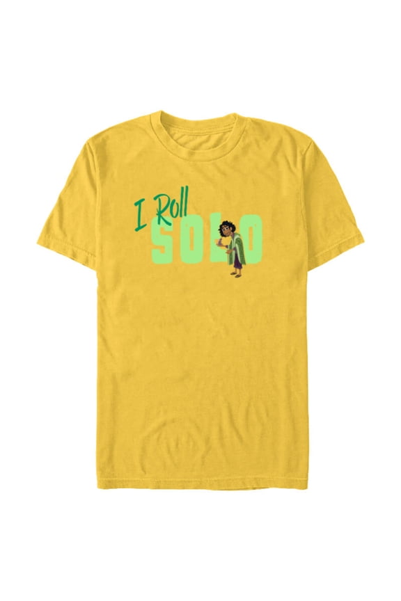 Encanto Bruno Safe Zone I Roll Solo - Short Sleeve Blended T-Shirt for Adults - Customized-Yellow