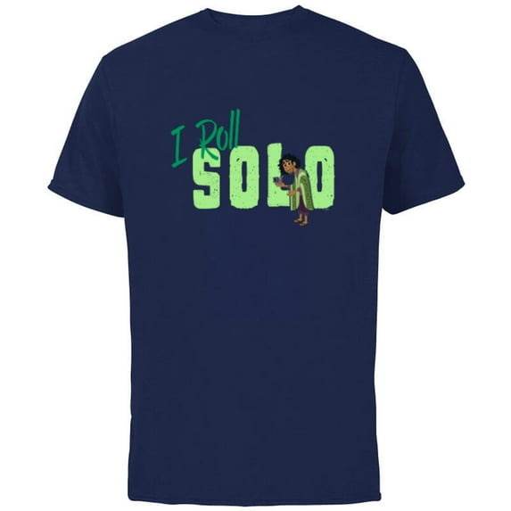 Disney Encanto Bruno Safe Zone I Roll Solo - Short Sleeve Cotton T-Shirt for Adults - Customized-Navy