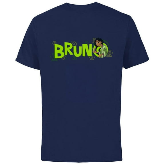 Disney Encanto Bruno Tropical - Short Sleeve Cotton T-Shirt for Adults - Customized-Navy