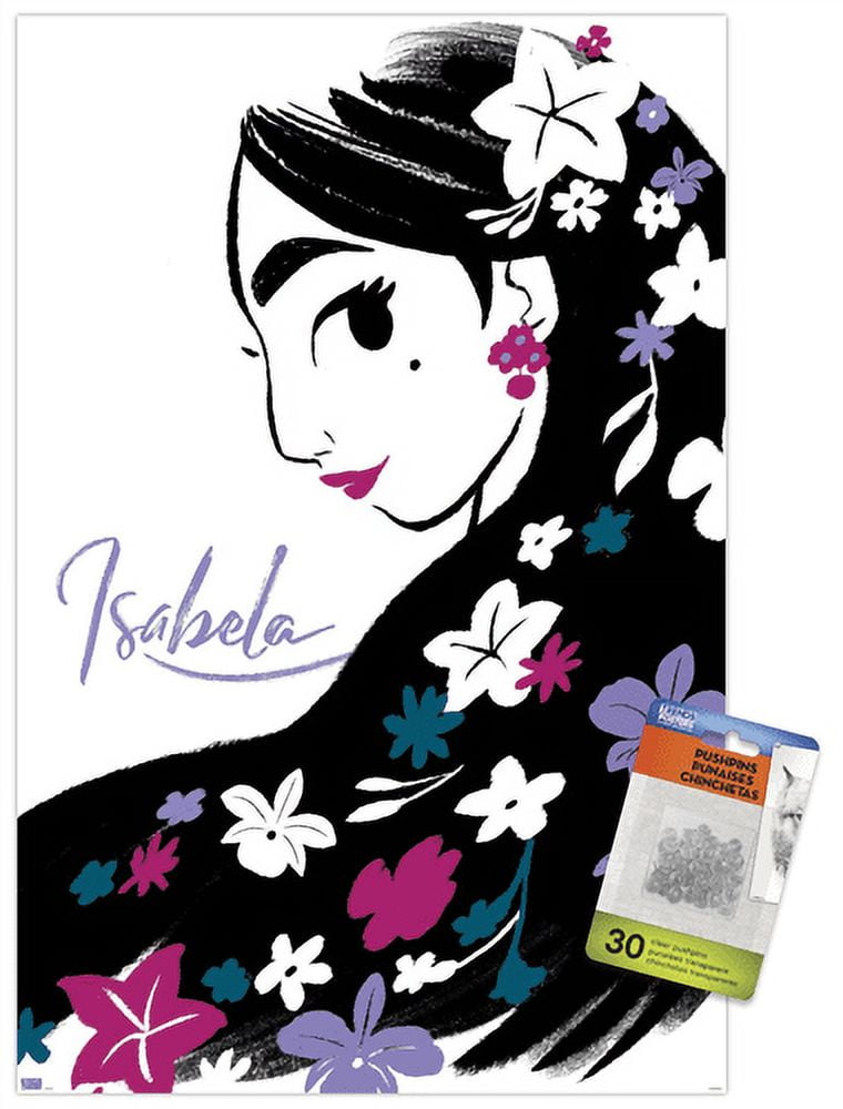 Disney Encanto - Brush Stroke Wall Poster with Pushpins, 14.725" x 22.375"