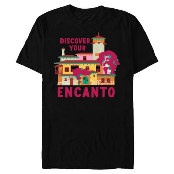 Disney Encanto Casa Madrigal Casita Discover Your Encanto - Short Sleeve Blended T-Shirt for Adults - Customized-Black