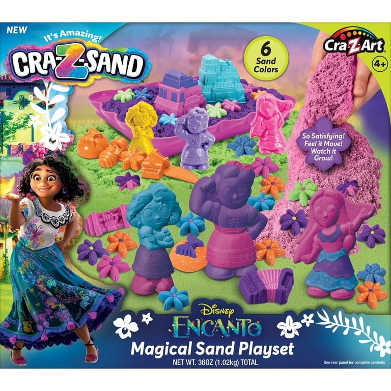 Disney Encanto Cra-Z-Sand Magic Reveal Multicolor Sand Set, 1lb, Beginner,  Ages 4 and up