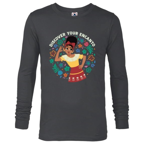 Disney Encanto Dolores Madrigal Discover Your Encanto - Long Sleeve T-Shirt for Men - Customized-Charcoal Heather