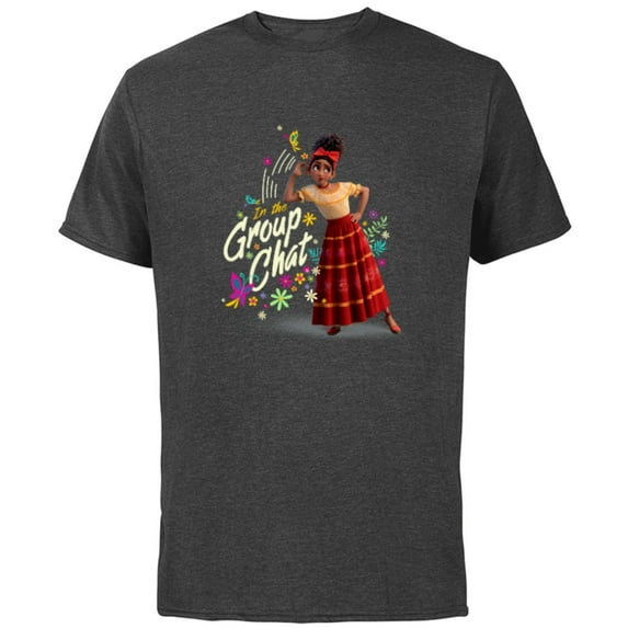 Disney Encanto Dolores - Short Sleeve Cotton T-Shirt for Adults - Customized-Charcoal