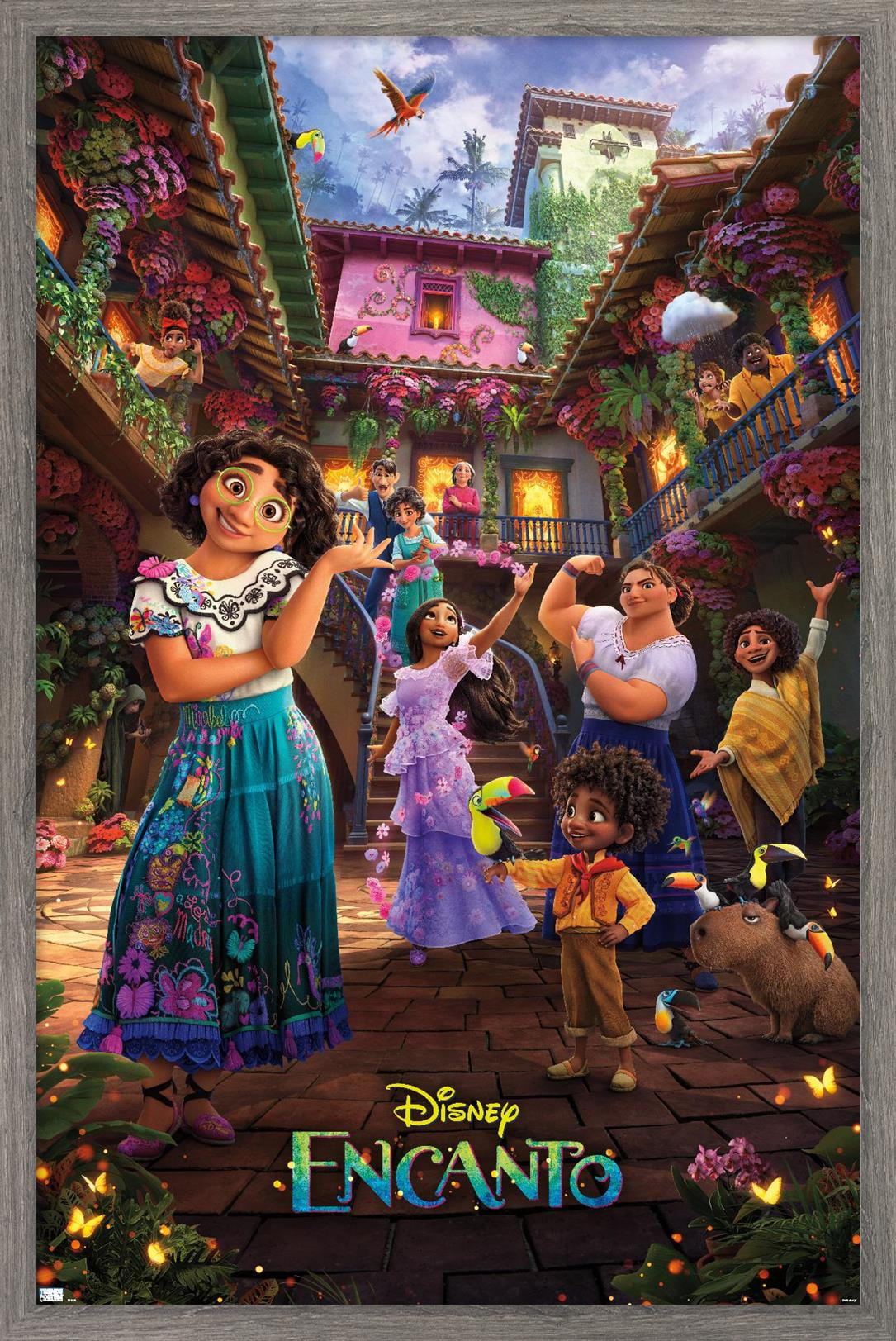 Disney Encanto - Family One Sheet Wall Poster, 22.375" x 34" Framed