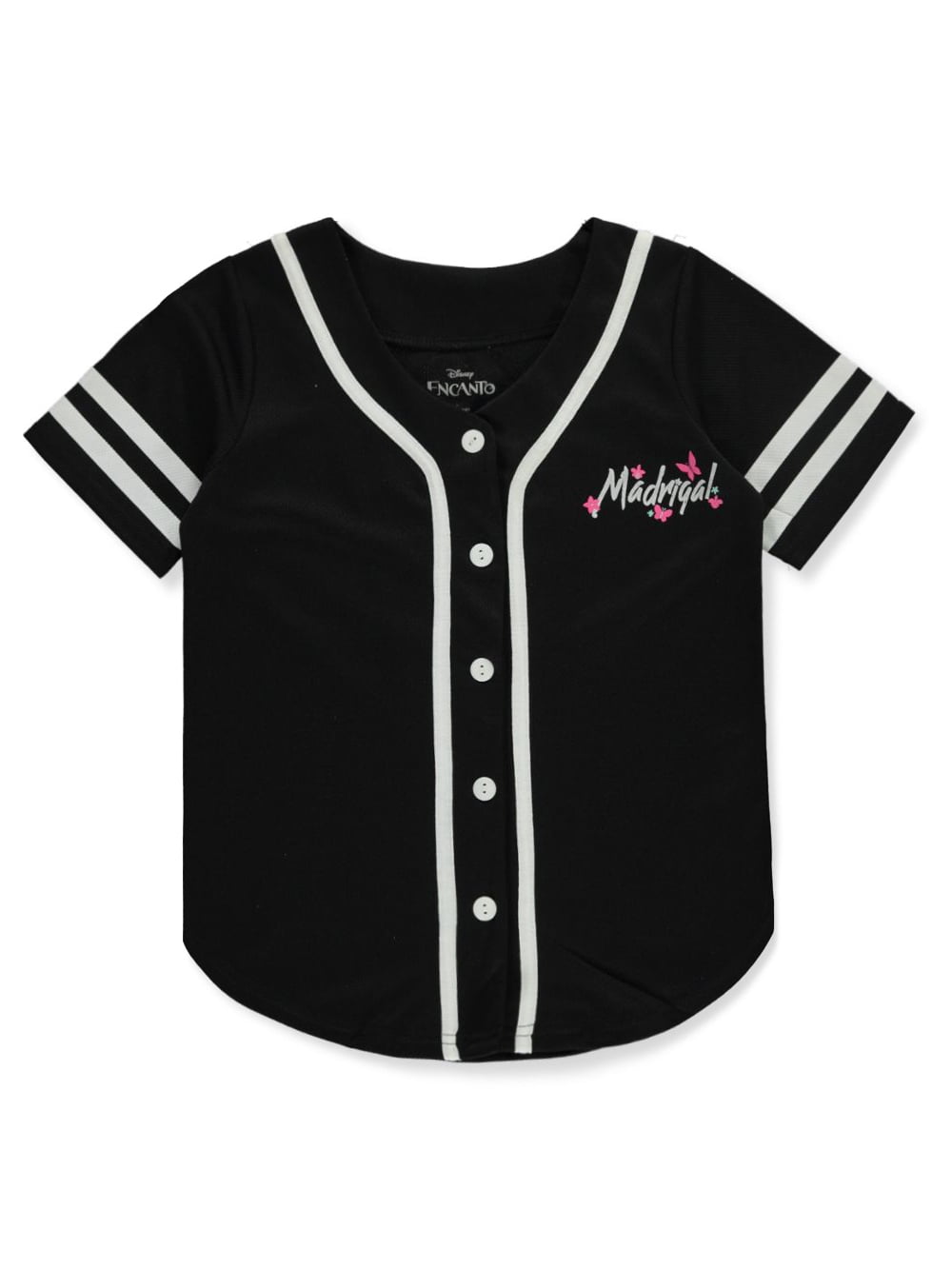 Disney Encanto Girls' Baseball Jersey Top black, 14 16 (Big Girls
