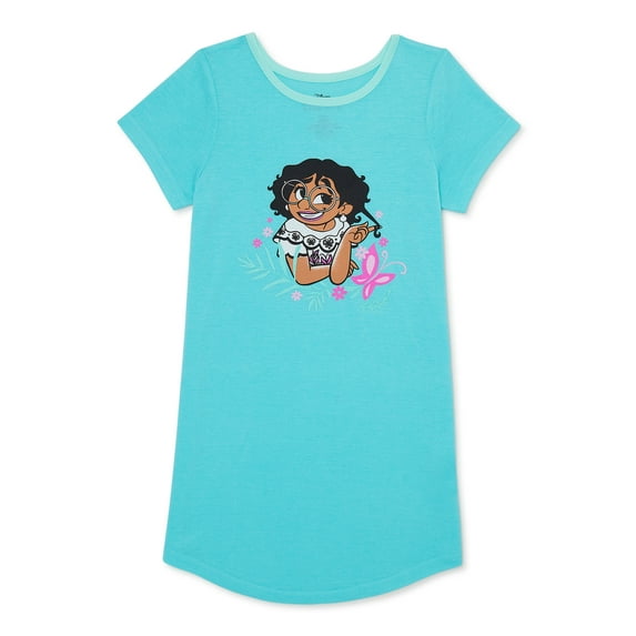 Disney Encanto Girls Short Sleeve Nightgown, Sizes 4-12