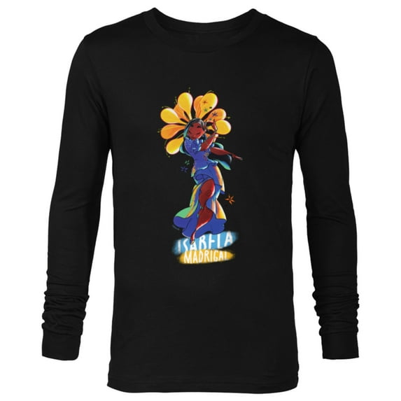 Disney Encanto Isabela Madrigal Colorful Vibes Flower Dance - Long Sleeve T-Shirt for Men - Customized-Black