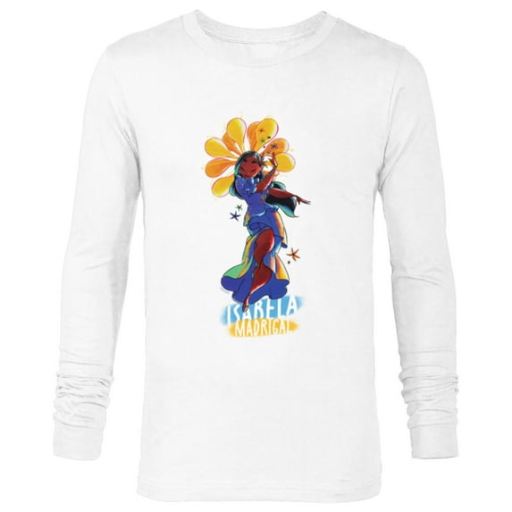 Disney Encanto Isabela Madrigal Colorful Vibes Flower Dance - Long Sleeve T-Shirt for Men - Customized-White