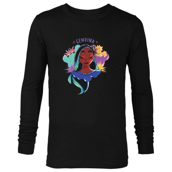 Disney Encanto Isabela Madrigal Colorful Vibes Genuina - Long Sleeve T-Shirt for Men - Customized-Black