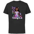 thumbnail image 1 of Disney Encanto Isabela Madrigal Flowers - Short Sleeve Cotton T-Shirt for Adults - Customized-Black, 1 of 5