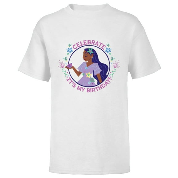 Disney Encanto Isabela Madrigal It’s My Birthday - Short Sleeve T-Shirt for Kids - Customized-White