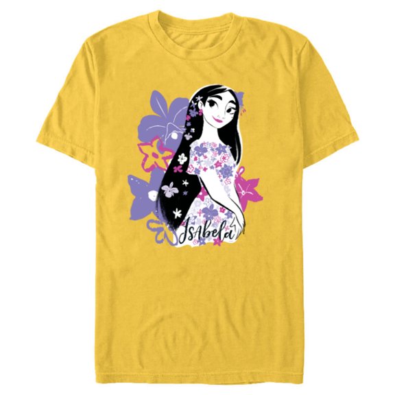 Disney Encanto Isabela Madrigal Pretty Pose - Short Sleeve Blended T-Shirt for Adults - Customized-Yellow
