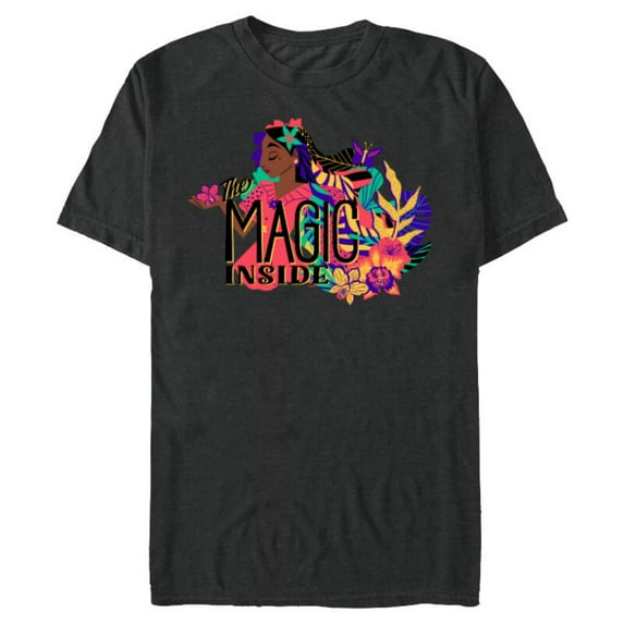 Disney Encanto Isabela Madrigal The Magic Inside - Short Sleeve Blended T-Shirt for Adults - Customized-Dark Heather