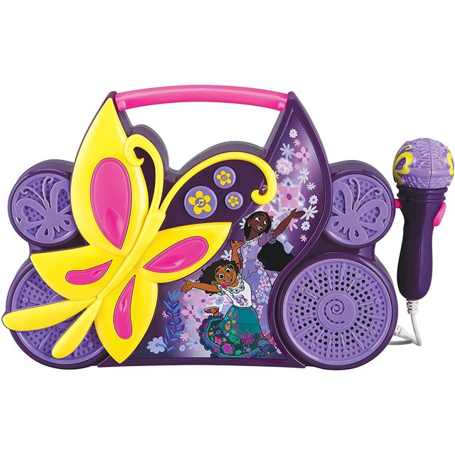 Disney Encanto Karaoke Boombox for Kids, Children's Sing Along Toy with