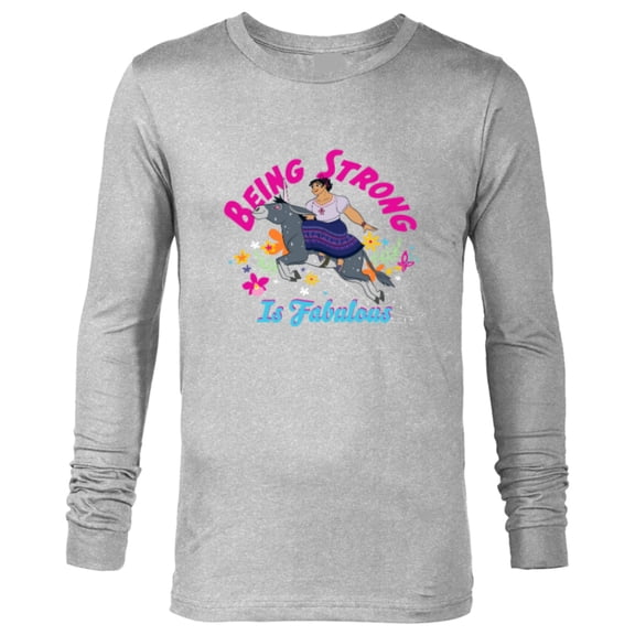 Disney Encanto Luisa Being Strong is Fabulous - Long Sleeve T-Shirt for Men - Customized-Athletic Heather