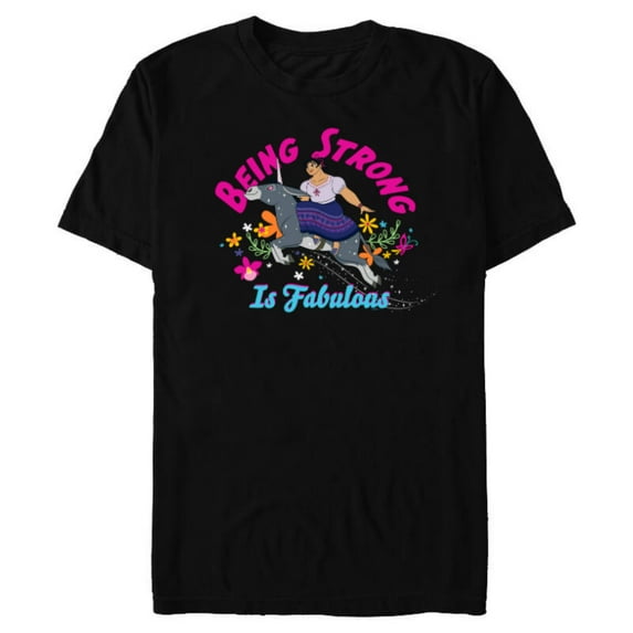 Disney Encanto Luisa Being Strong is Fabulous - Short Sleeve Blended T-Shirt for Adults - Customized-Black