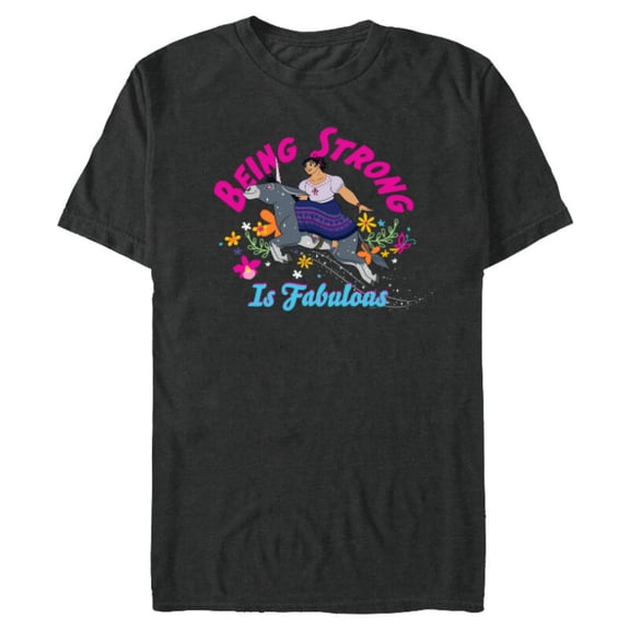 Disney Encanto Luisa Being Strong is Fabulous - Short Sleeve Blended T-Shirt for Adults - Customized-Dark Heather