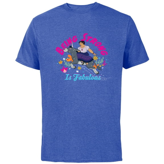 Disney Encanto Luisa Being Strong is Fabulous - Short Sleeve Cotton T-Shirt for Adults - Customized-Royal Heather
