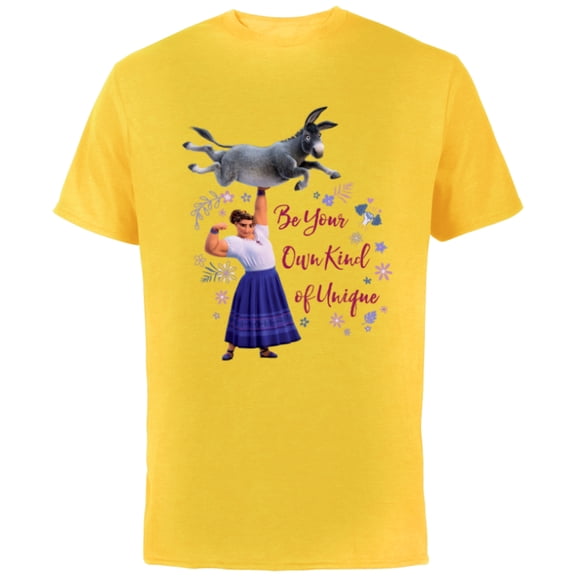Disney Encanto Luisa Madrigal Be Your Own Kind of Unique - Short Sleeve Cotton T-Shirt for Adults - Customized-Yellow