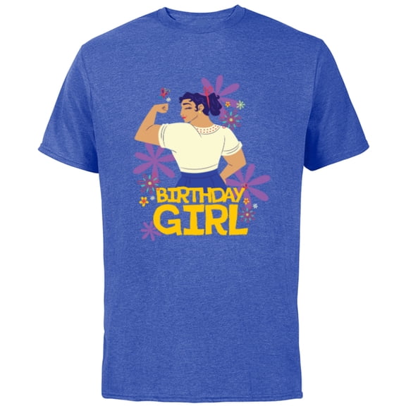 Disney Encanto Luisa Madrigal Birthday Girl Flex - Short Sleeve Cotton T-Shirt for Adults - Customized-Royal Heather