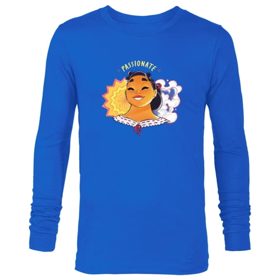 Disney Encanto Luisa Madrigal Colorful Vibes Passionate - Long Sleeve T-Shirt for Men - Customized-Navy