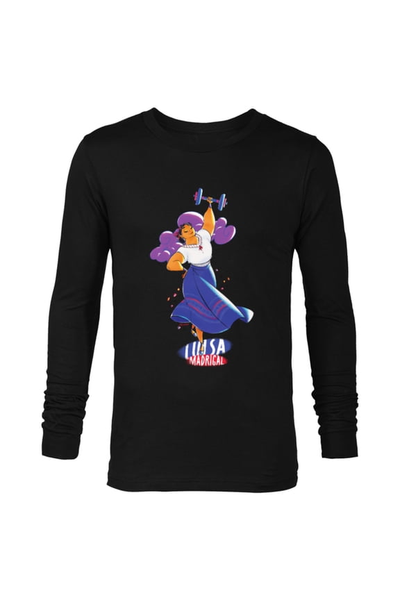 Encanto Luisa Madrigal Colorful Vibes Lifting Dance - Long Sleeve T-Shirt for Men - Customized-Black