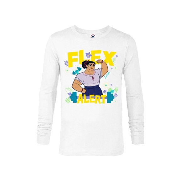 Disney Encanto Luisa Madrigal Flex Alert - Long Sleeve T-Shirt for Men – Customized-White