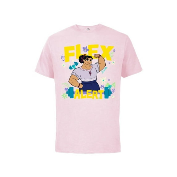 Disney Encanto Luisa Madrigal Flex Alert - Short Sleeve Cotton T-Shirt for Adults – Customized-Soft Pink
