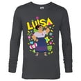 thumbnail image 1 of Disney Encanto Luisa Madrigal Floral - Long Sleeve T-Shirt for Men - Customized-Charcoal Heather, 1 of 5