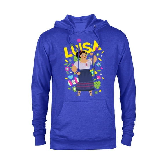 Disney Encanto Luisa Madrigal Floral - Pullover Hoodie for Adults - Customized-Royal Heather
