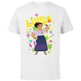 thumbnail image 1 of Disney Encanto Luisa Madrigal Floral - Short Sleeve Cotton T-Shirt for Adults - Customized-White, 1 of 5