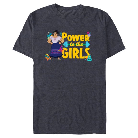 Disney Encanto Luisa Power to the Girls - Short Sleeve Blended T-Shirt for Adults - Customized-Navy Heather