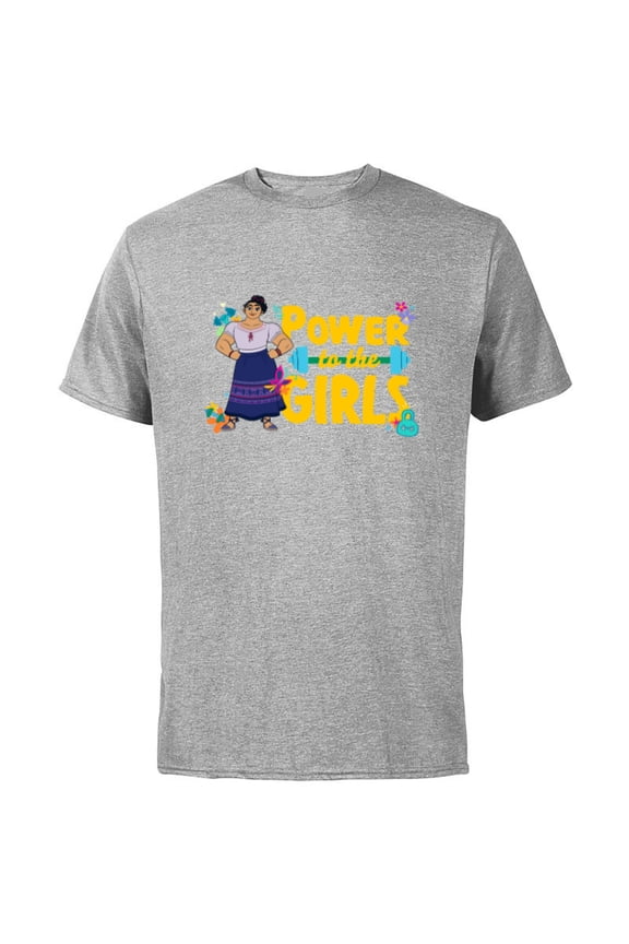 Encanto Luisa Power to the Girls - Short Sleeve Cotton T-Shirt for Adults - Customized-Athletic Heather