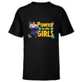 thumbnail image 1 of Disney Encanto Luisa Power to the Girls - Short Sleeve T-Shirt for Kids - Customized-Black, 1 of 5