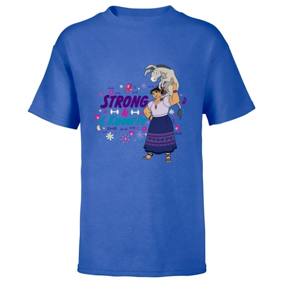 Disney Encanto Luisa Strong I know It - Short Sleeve T-Shirt for Kids - Customized-Royal
