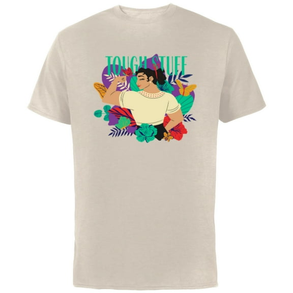 Disney Encanto Luisa Tough Stuff Floral Paradiso - Short Sleeve Cotton T-Shirt for Adults - Customized-Natural