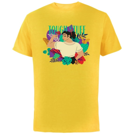 Disney Encanto Luisa Tough Stuff Floral Paradiso - Short Sleeve Cotton T-Shirt for Adults - Customized-Yellow