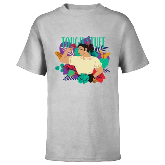 Disney Encanto Luisa Tough Stuff Floral Paradiso - Short Sleeve T-Shirt for Kids - Customized-Athletic Heather