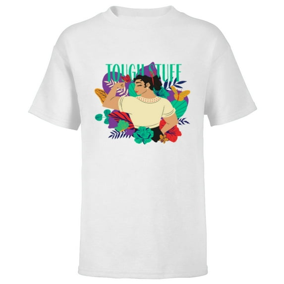 Disney Encanto Luisa Tough Stuff Floral Paradiso - Short Sleeve T-Shirt for Kids - Customized-White