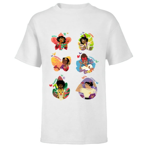 Disney Encanto Madrigal Family Personalities - Short Sleeve T-Shirt for Kids - Customized-White