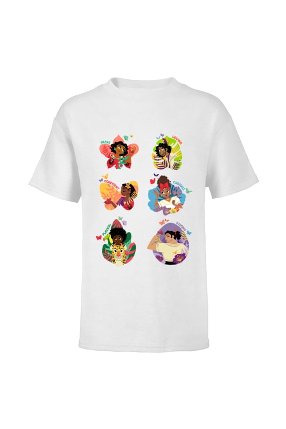 Encanto Madrigal Family Personalities - Short Sleeve T-Shirt for Kids - Customized-White