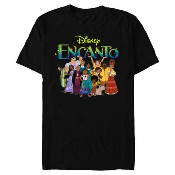 Disney Encanto Madrigal Family - Short Sleeve Blended T-Shirt for Adults – Customized-Black