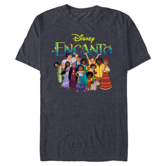 Disney Encanto Madrigal Family - Short Sleeve Blended T-Shirt for Adults – Customized-Navy Heather
