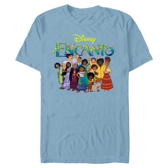 Disney Encanto Madrigal Family - Short Sleeve Blended T-Shirt for Adults – Customized-Ocean Blue