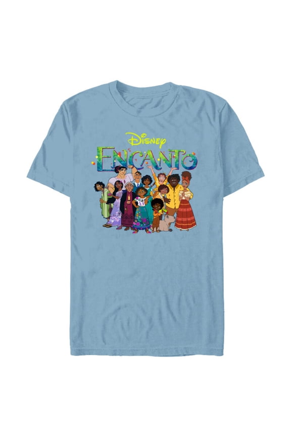 Encanto Madrigal Family - Short Sleeve Blended T-Shirt for Adults – Customized-Ocean Blue