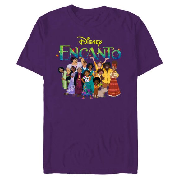 Disney Encanto Madrigal Family - Short Sleeve Blended T-Shirt for Adults – Customized-Purple