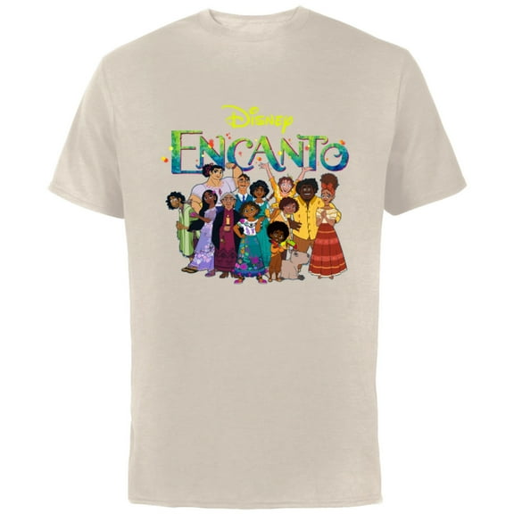 Disney Encanto Madrigal Family - Short Sleeve Cotton T-Shirt for Adults - Customized-Natural