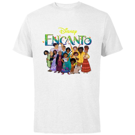 Disney Encanto Madrigal Family - Short Sleeve Cotton T-Shirt for Adults - Customized-White